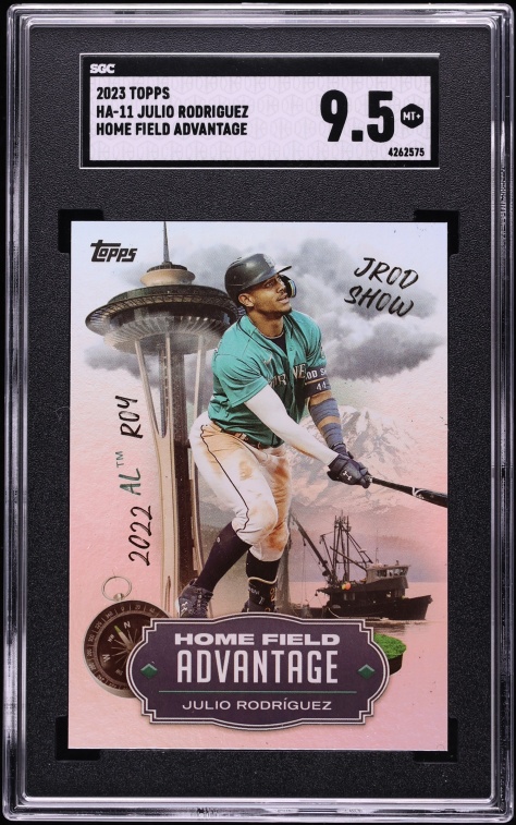 2023 Topps Home Field Advantage Julio Rodriguez #HA-11 SGC 9.5 MINT+