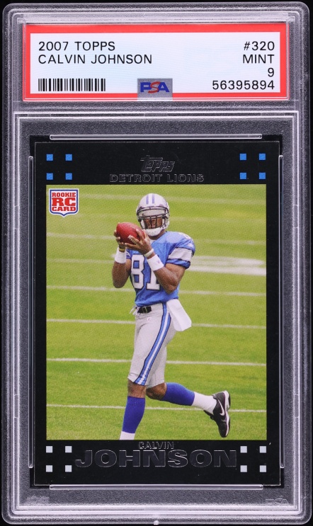 2007 Topps Football Calvin Johnson ROOKIE #320 PSA 9 MINT