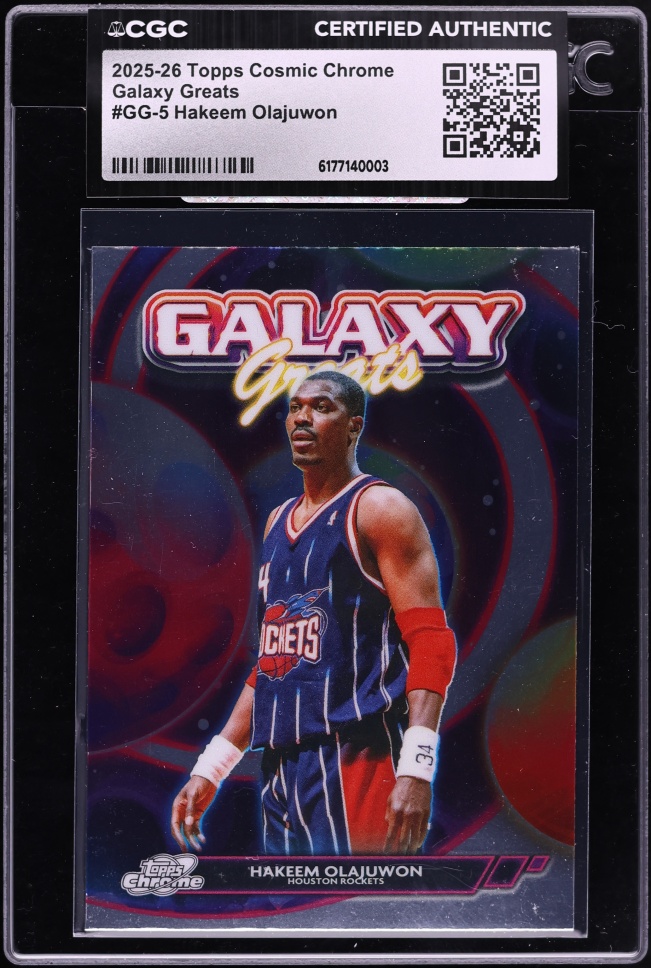 2025 Topps Chrome Cosmic Galaxy Greats Hakeem Olajuwon #GG-5 CGC AUTH
