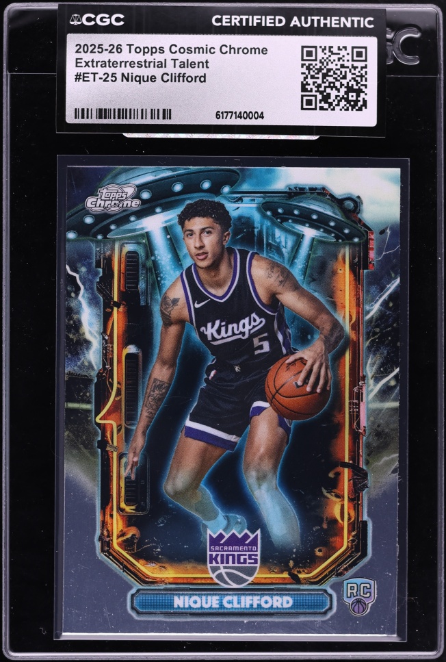 2025 Topps Chrome Cosmic Extraterrestrial Talent Nique Clifford ROOKIE #ET-25 CGC AUTH