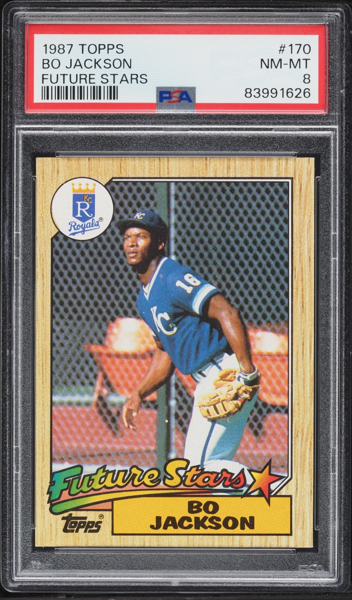 1987 Topps Future Stars Bo Jackson ROOKIE #170 PSA 8 NM-MT