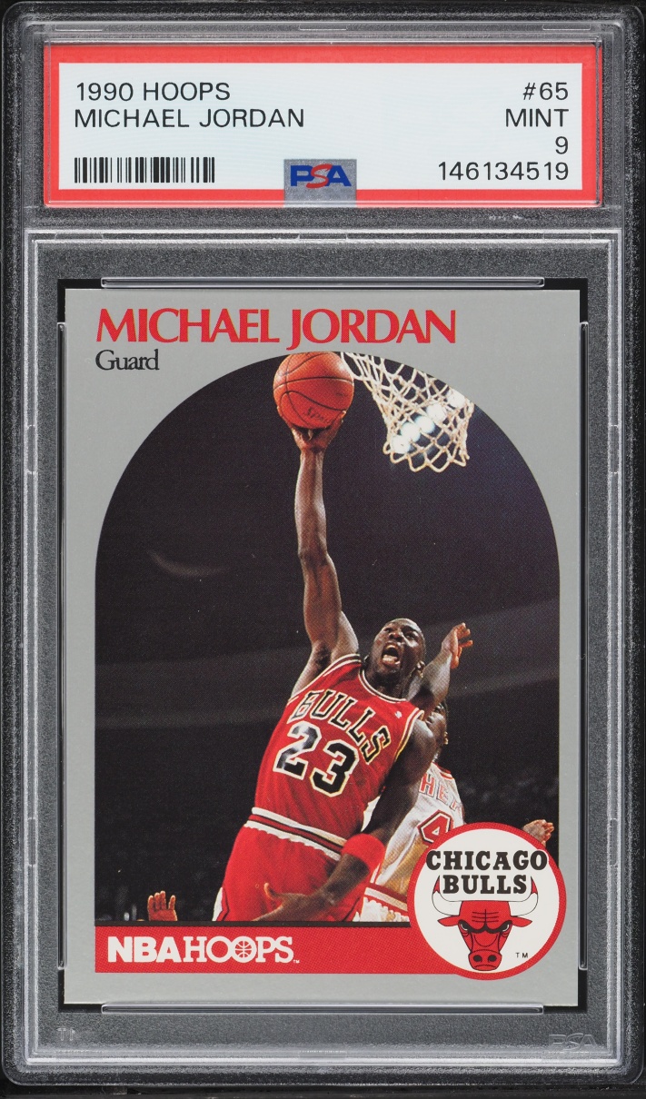 1990 Hoops Michael Jordan #65 PSA 9 MINT