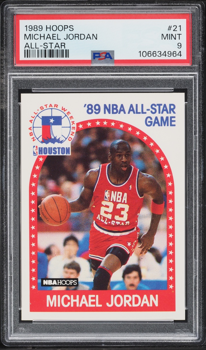 1989 Hoops All-Star Michael Jordan #21 PSA 9 MINT