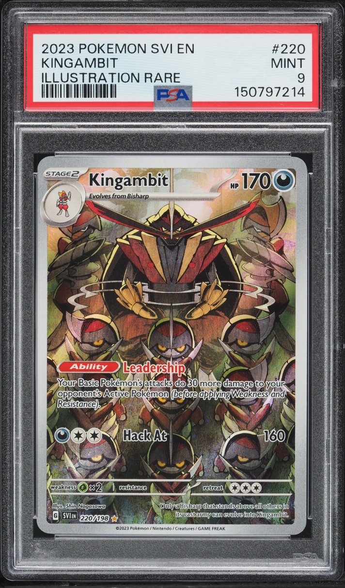 2023 Pokemon Scarlet & Violet IR Kingambit #220 PSA 9 MINT