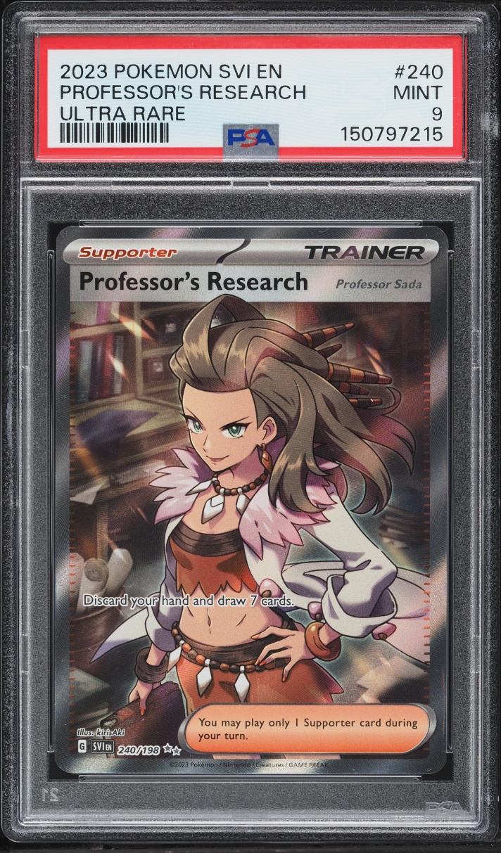 2023 Pokemon Scarlet & Violet Full Art Professor's Research #240 PSA 9 MINT