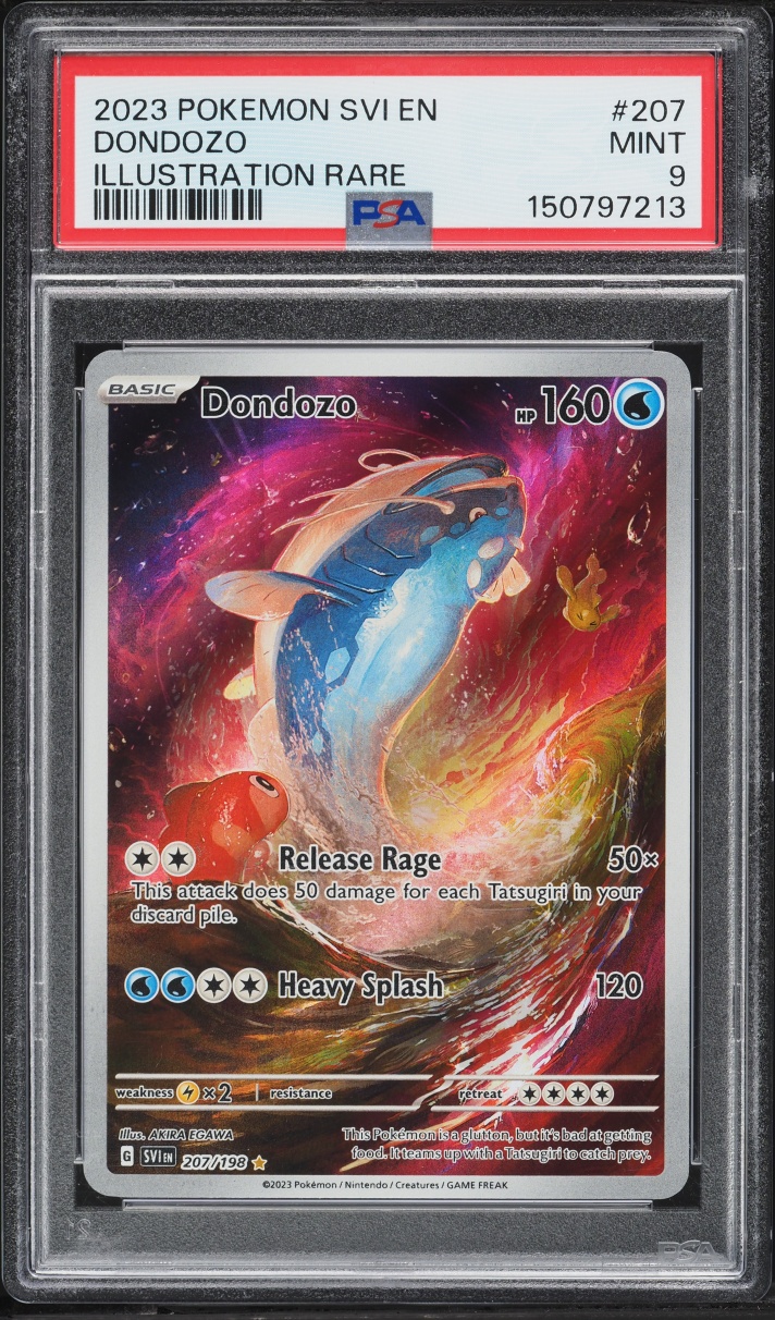 2023 Pokemon Scarlet & Violet IR Dondozo #207 PSA 9 MINT