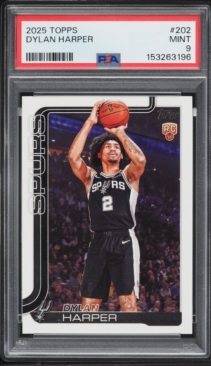 2025 Topps Basketball Dylan Harper ROOKIE #202 PSA 9 MINT