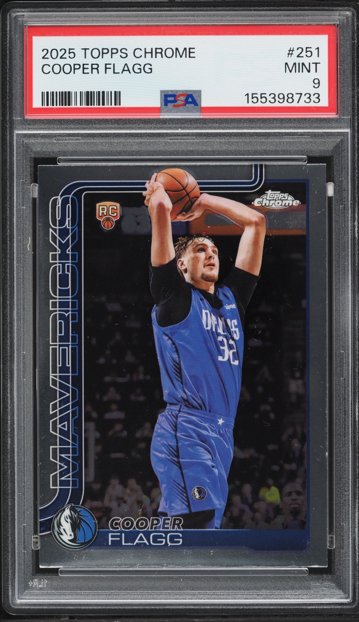 2025 Topps Chrome Cooper Flagg ROOKIE #251 PSA 9 MINT