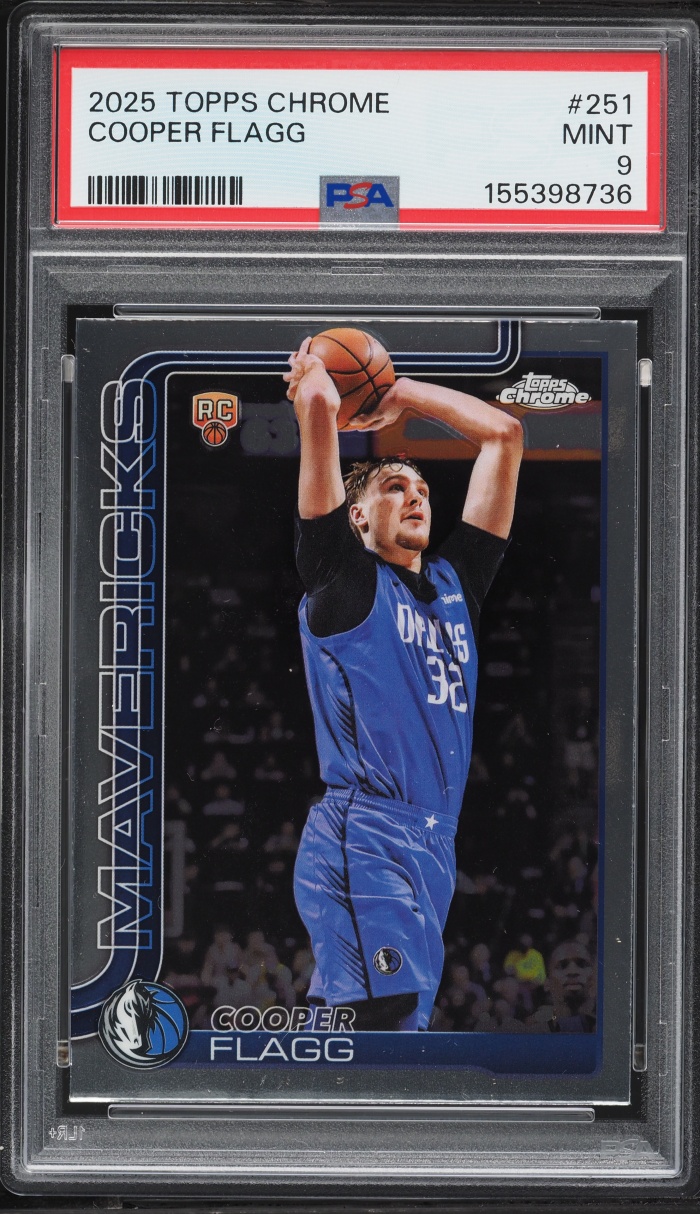 2025 Topps Chrome Cooper Flagg ROOKIE #251 PSA 9 MINT
