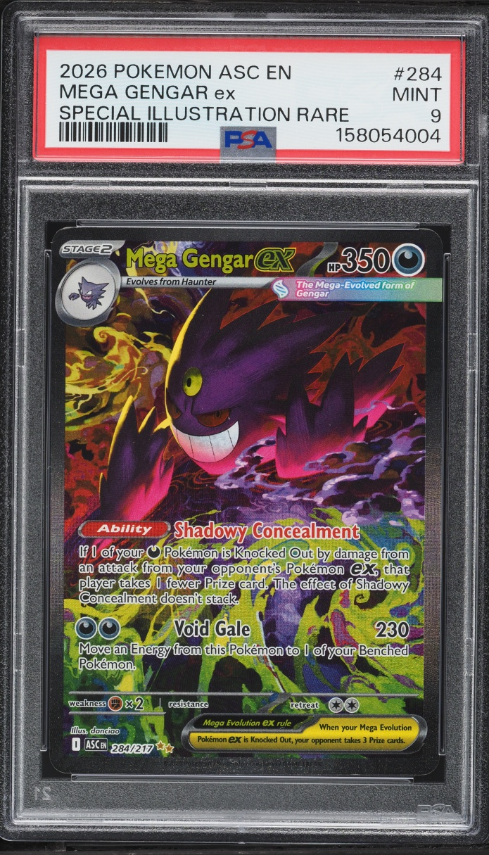 2026 Pokemon Mega Evolution Ascended Heroes SIR Mega Gengar Ex #284 PSA 9 MINT