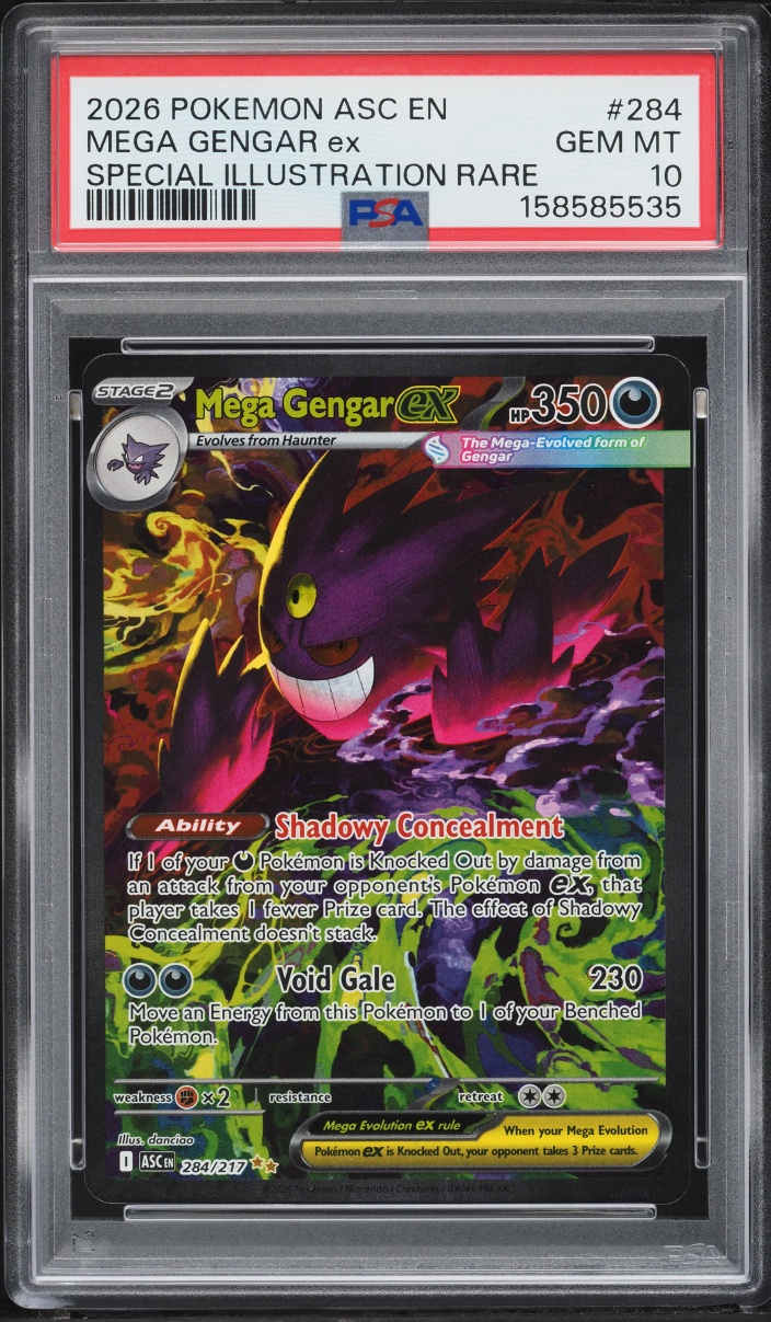 2026 Pokemon Mega Evolution Ascended Heroes SIR Mega Gengar Ex #284 PSA 10 GEM MINT