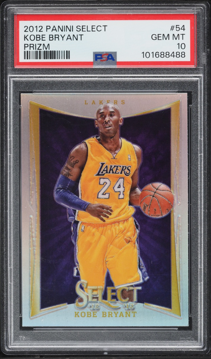 2012 Select Concourse Silver Prizm Kobe Bryant #54 PSA 10 GEM MINT