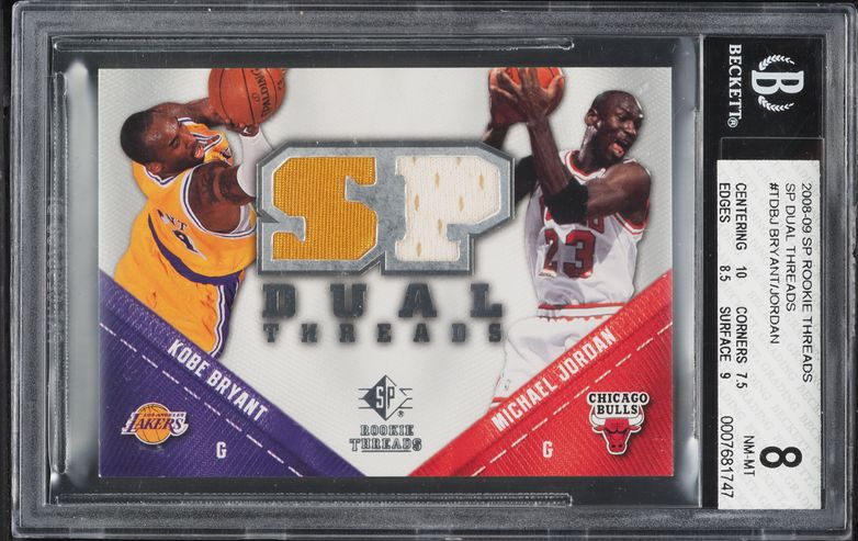 2008 UD Black Quad Michael Jordan LeBron James Kobe Garnett AUTO