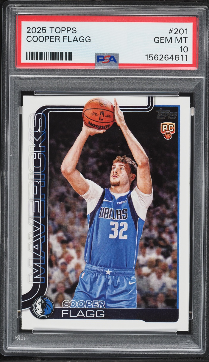 2025 Topps Basketball Cooper Flagg ROOKIE #201 PSA 10 GEM MINT