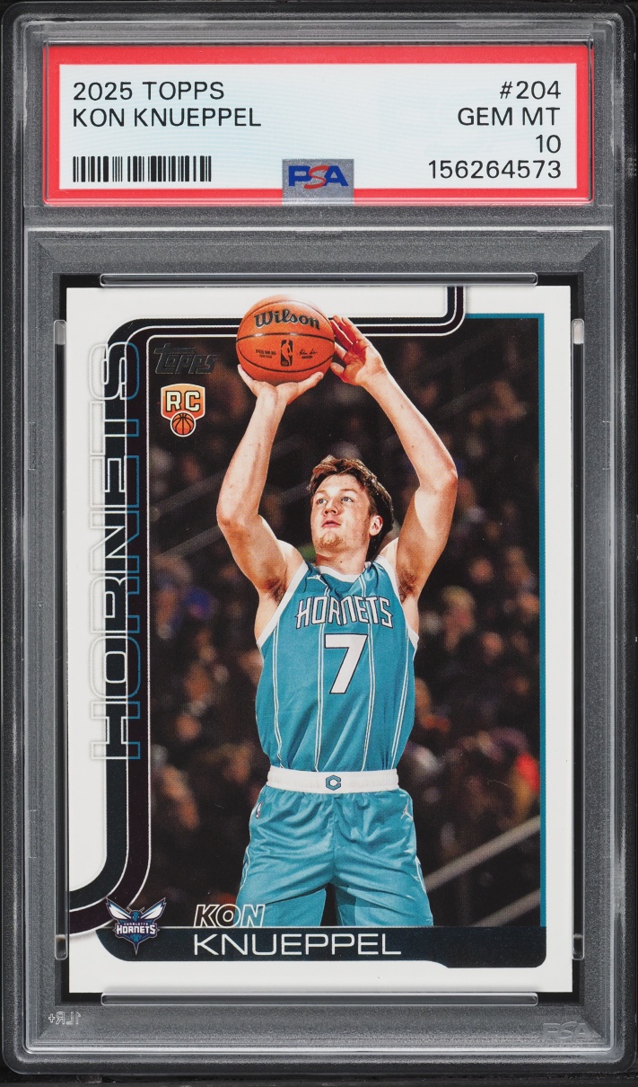2025 Topps Basketball Kon Knueppel ROOKIE #204 PSA 10 GEM MINT