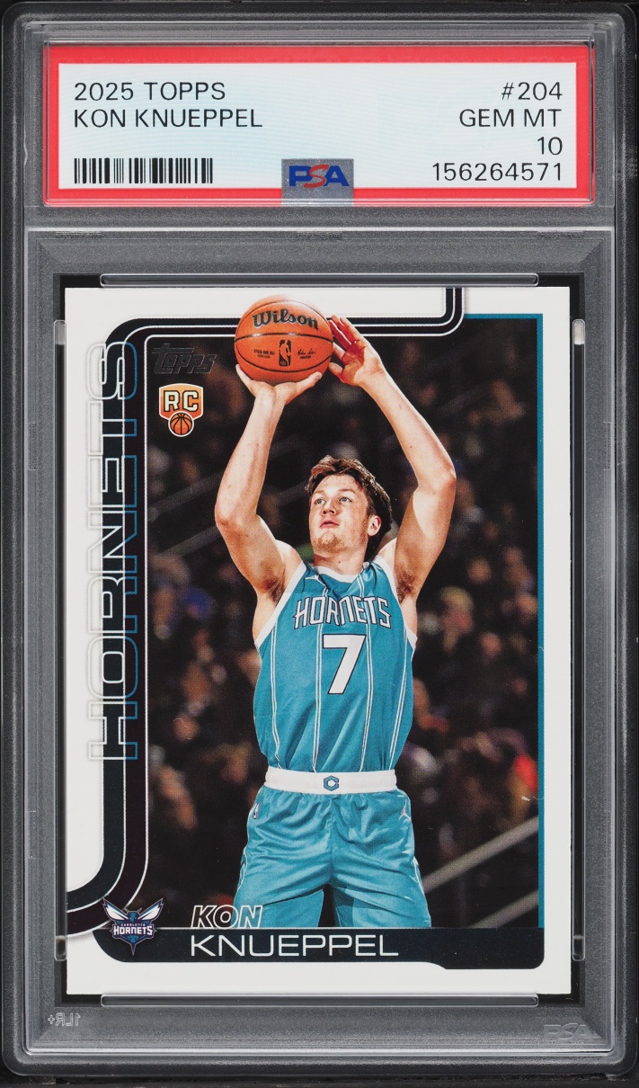 2025 Topps Basketball Kon Knueppel ROOKIE #204 PSA 10 GEM MINT