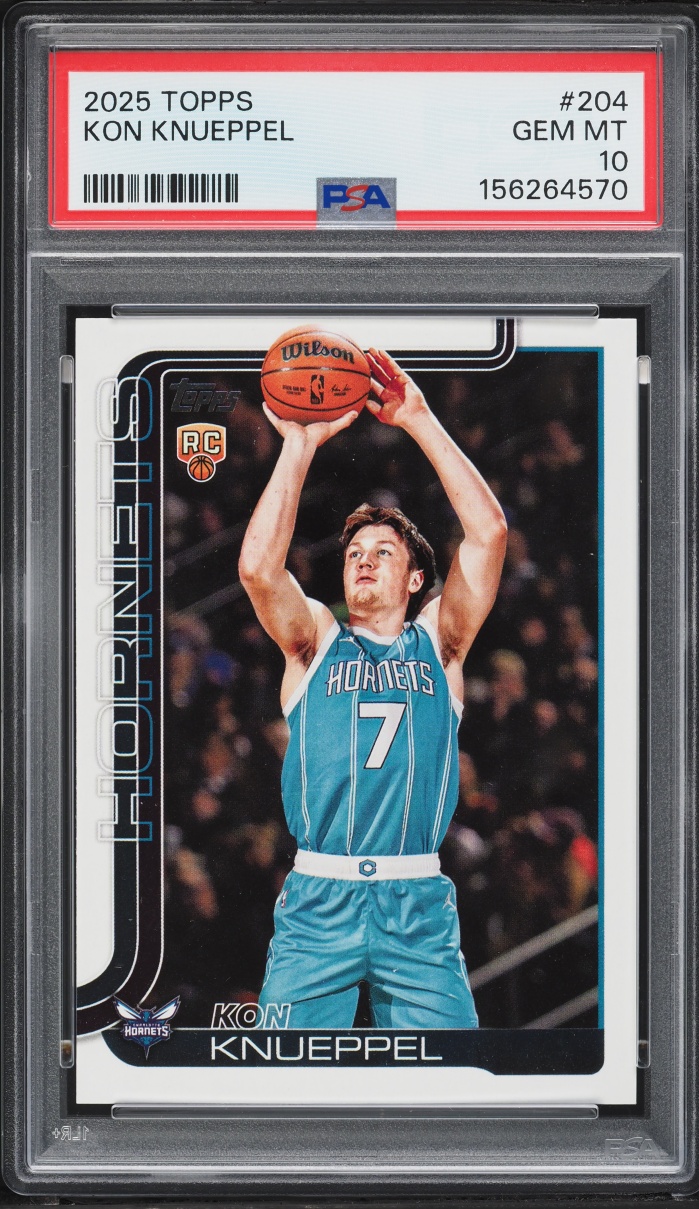 2025 Topps Basketball Kon Knueppel ROOKIE #204 PSA 10 GEM MINT
