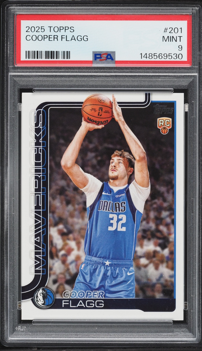 2025 Topps Basketball Cooper Flagg ROOKIE #201 PSA 9 MINT