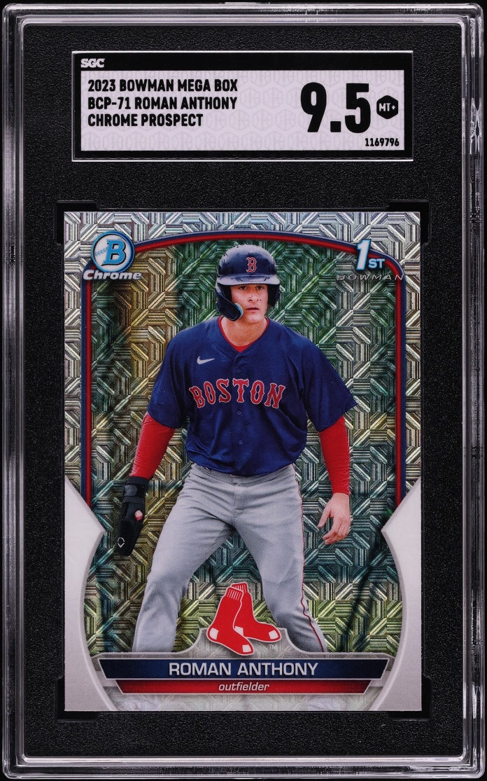 2023 Bowman Chrome Mega Box Roman Anthony PROSPECT #BCP-71 SGC 9.5 MINT+