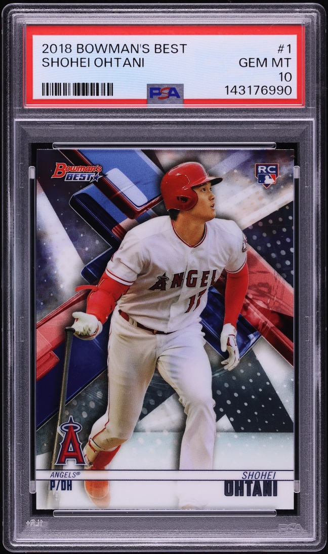 2018 Bowman's Best Shohei Ohtani ROOKIE #1 PSA 10 GEM MINT
