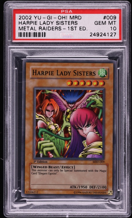 2002 Yu-Gi-Oh! Magic Ruler 1st Edition Axe Of Despair #MRL-002 PSA