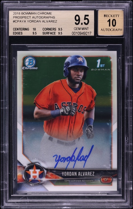 2018 Bowman Chrome Gold Refractor Brandon Marsh ROOKIE AUTO /50