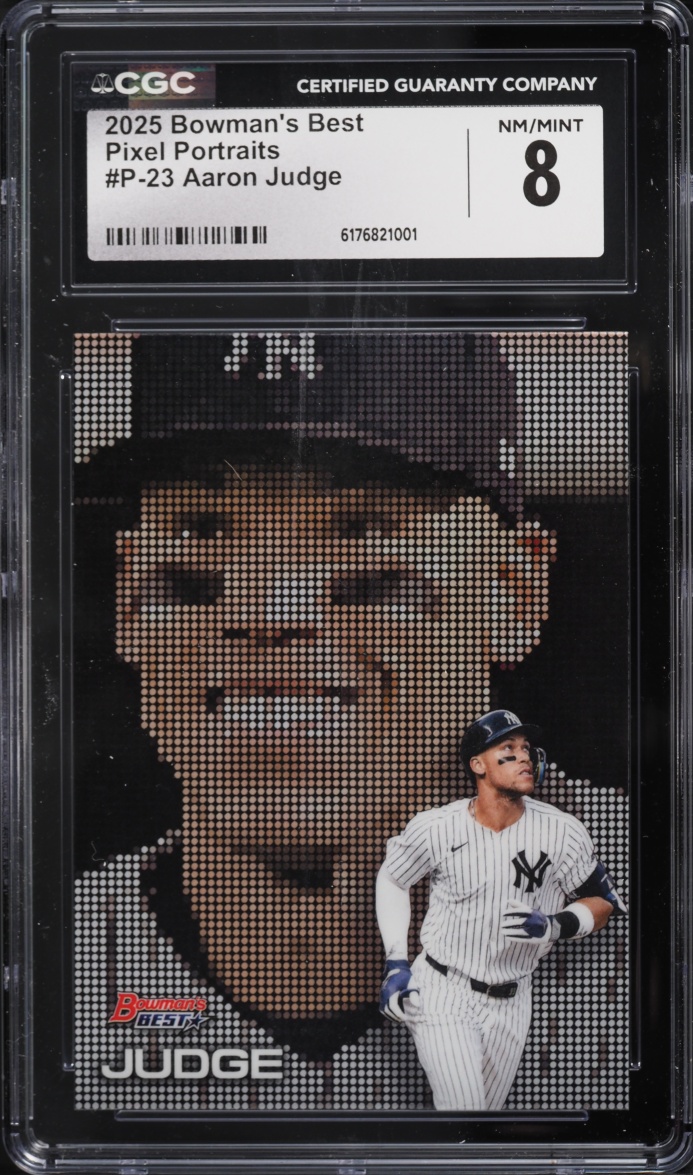 2025 Bowman's Best Pixel Portraits Aaron Judge #P-23 CGC 8 NM-MT