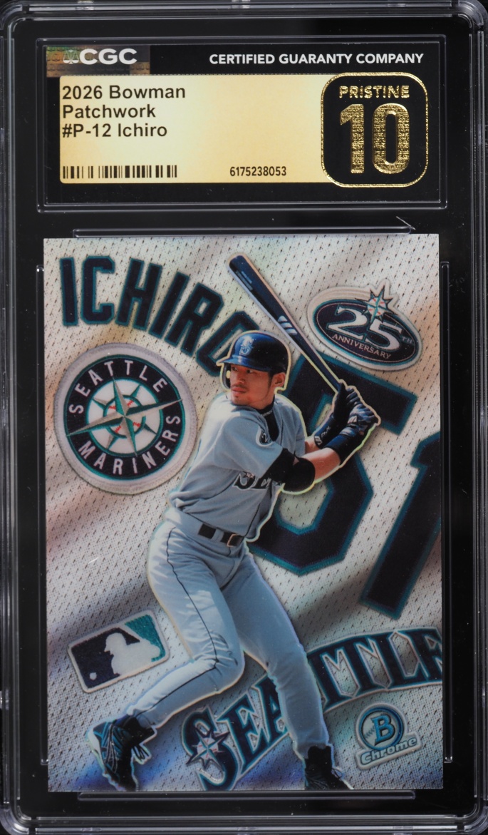 2026 Bowman Patchwork Ichiro #P-12 CGC 10 PRISTINE