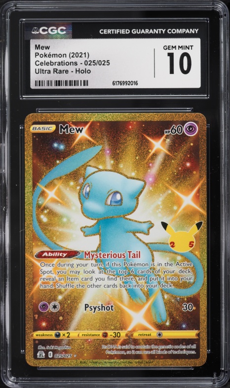 2021 Pokemon Japanese 25th Anniversary Collection Gold Rare Mew