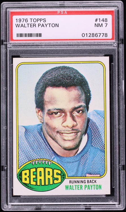 1976 Topps Football Walter Payton ROOKIE #148 PSA 7 NRMT