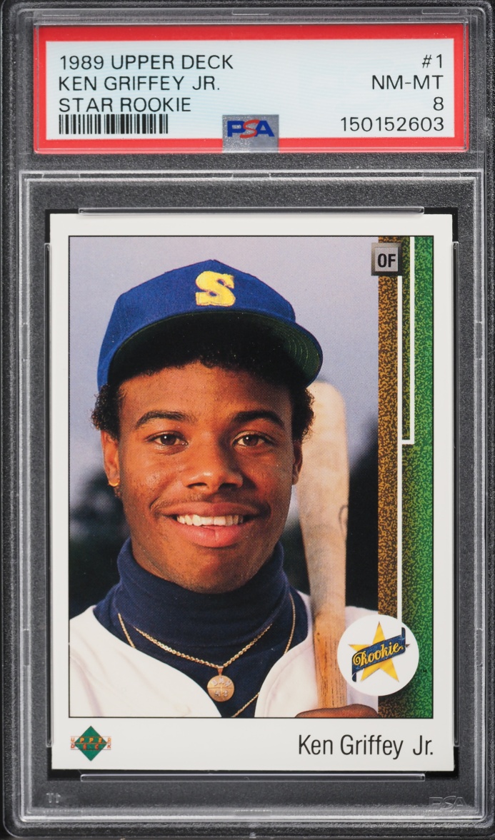 1989 Upper Deck Ken Griffey Jr. ROOKIE #1 PSA 8 NM-MT