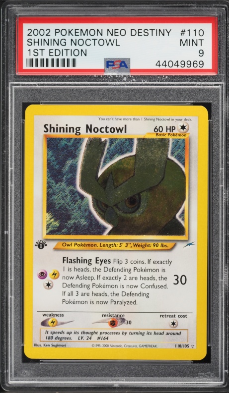 shiny noctowl pokemon card Shining Pokmon card, Toys & Collectibles, Trading Cards, Raw Singles on Carousell this item offers a spectacular aesthetic for a gallery Noctowl | Pokmon Cards and