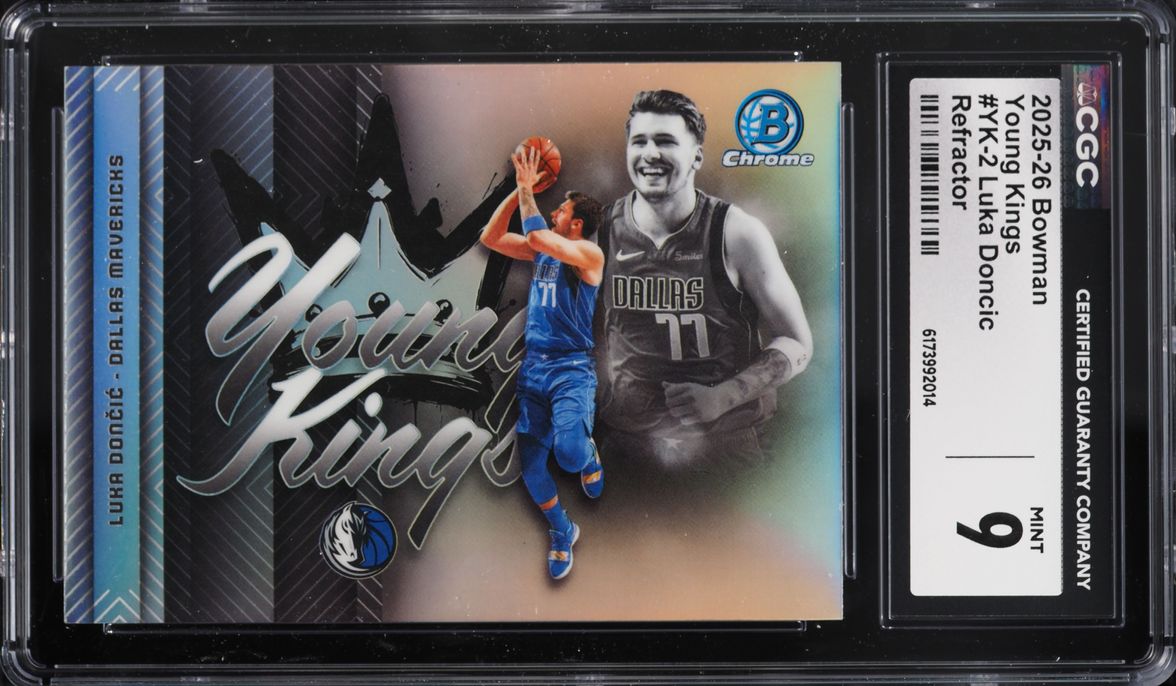 2025 Bowman Chrome Young Kings Refractor Luka Doncic #YK-2 CGC 9 MINT