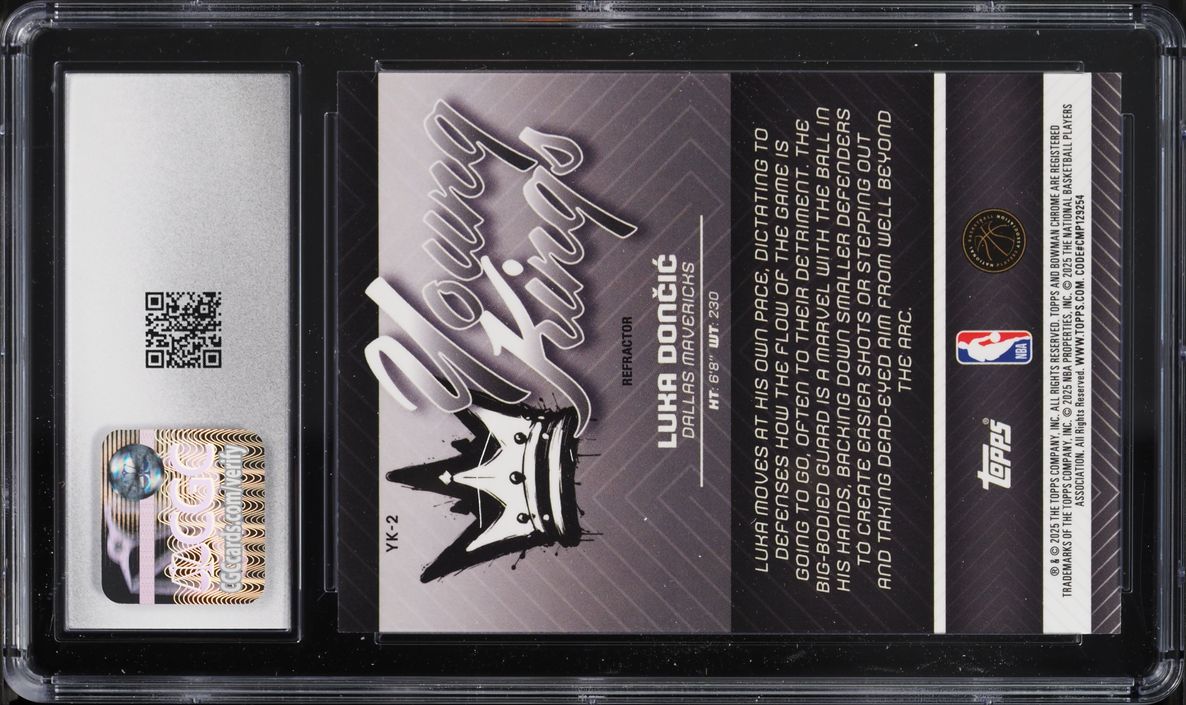 2025 Bowman Chrome Young Kings Refractor Luka Doncic #YK-2 CGC 9 MINT