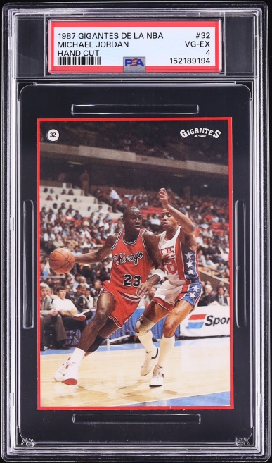 1987 Gigantes De La NBA Michael Jordan #32 PSA 4 VGEX
