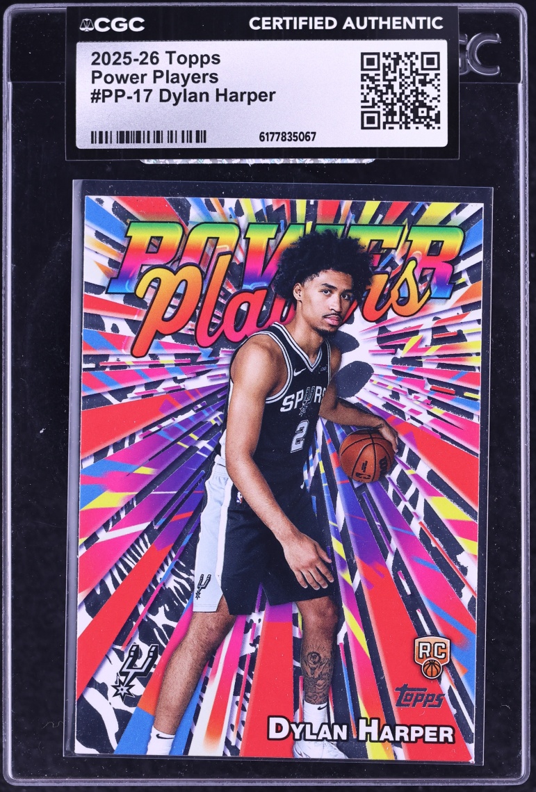 2025 Topps Power Players Dylan Harper ROOKIE #PP-17 CGC AUTH