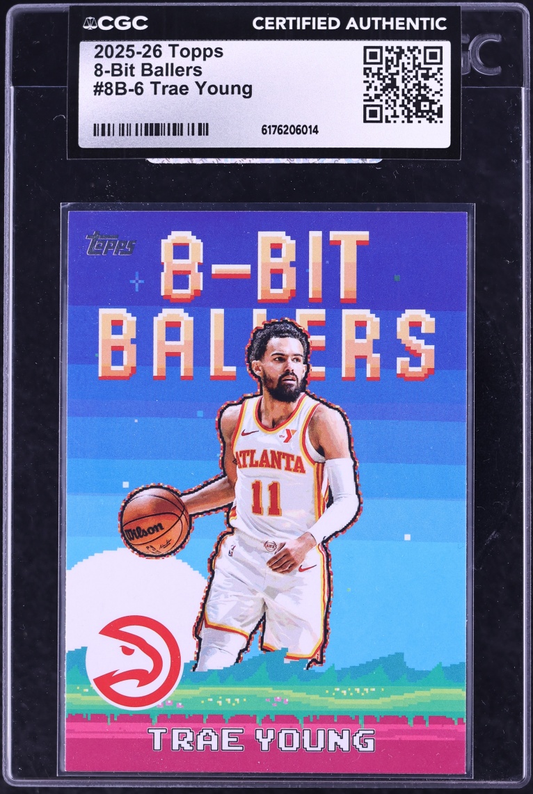 2025 Topps 8-Bit Ballers Trae Young #8B-6 CGC AUTH