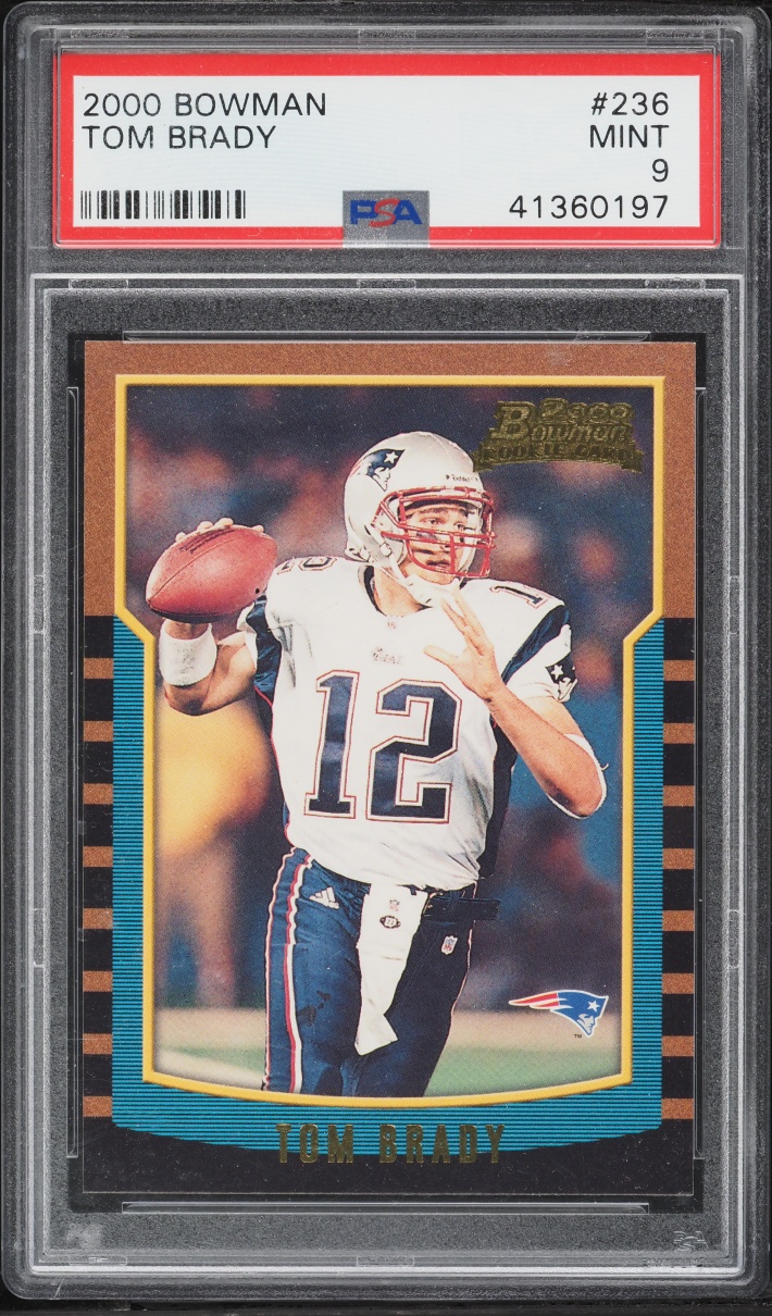 2000 Bowman Football Tom Brady ROOKIE #236 PSA 9 MINT