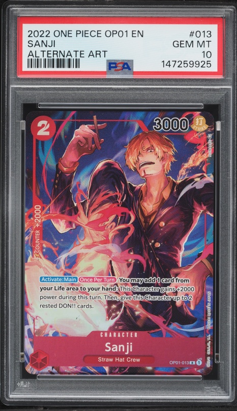 2024 One Piece Japanese 2nd Anniversary Set SR Sanji #OP07-064 PSA