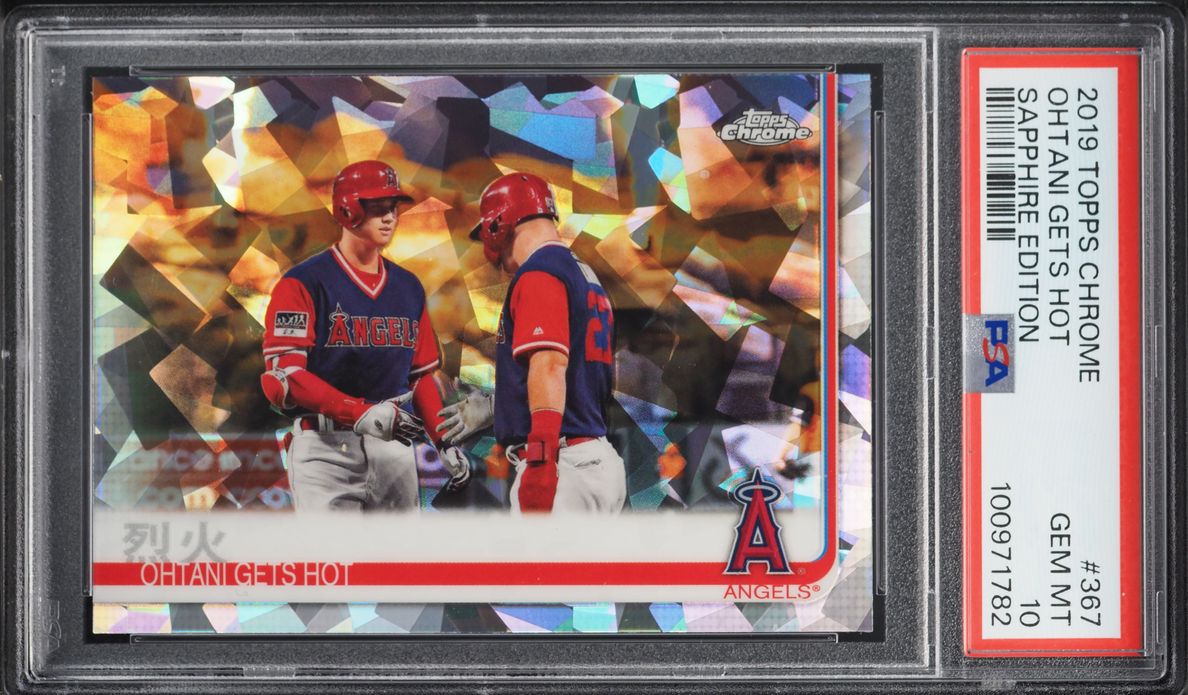 2019 Topps Chrome Sapphire Edition Gets Hot Shohei Ohtani #367 PSA 10 GEM MINT