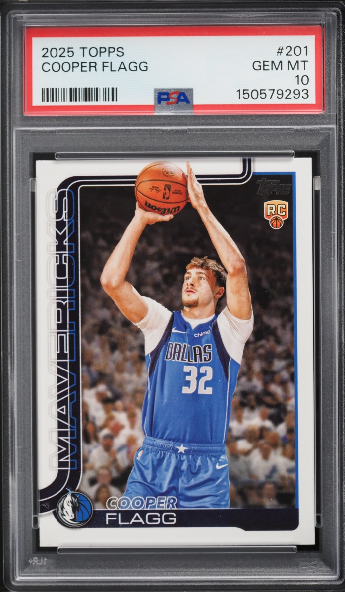2025 Topps Basketball Cooper Flagg ROOKIE #201 PSA 10 GEM MINT