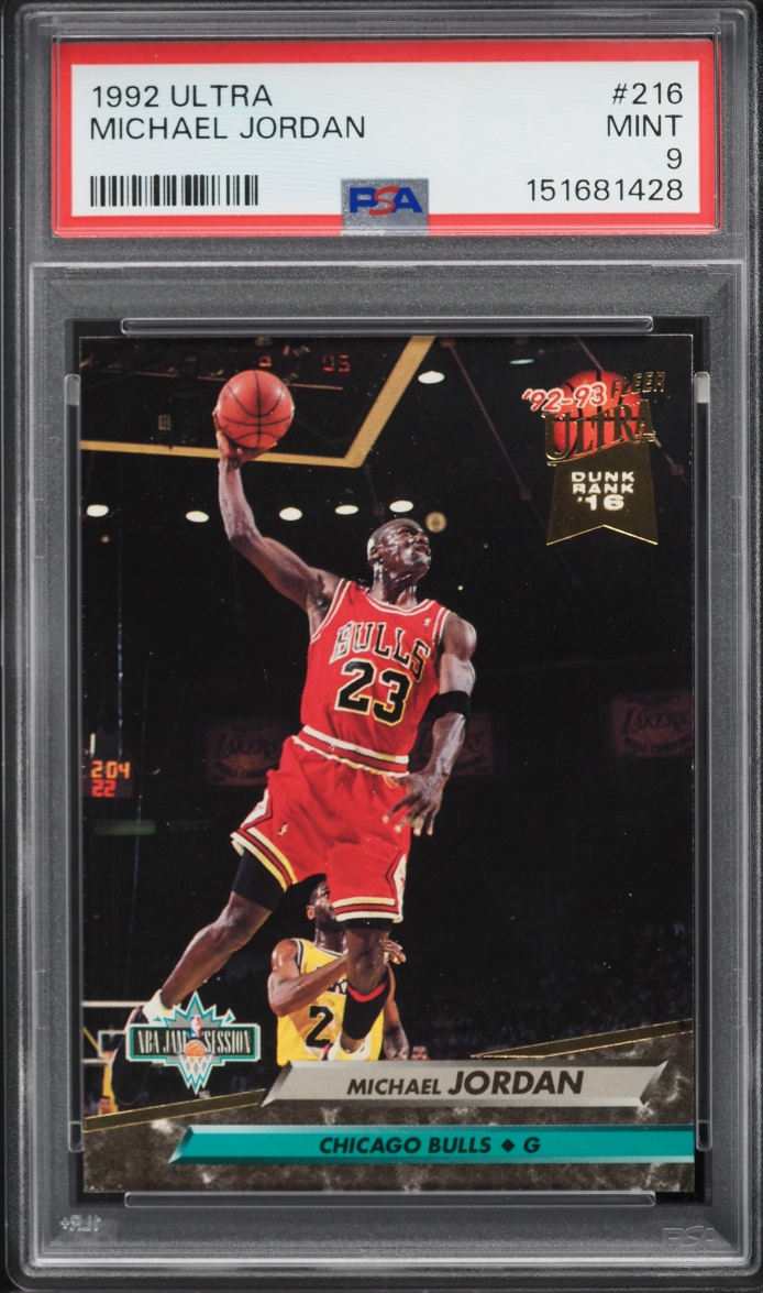 1992 Ultra Basketball Michael Jordan #216 PSA 9 MINT