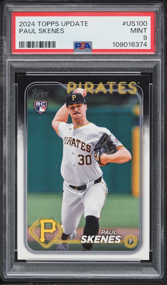 2024 Topps Update Paul Skenes ROOKIE #US100 PSA 9 MINT