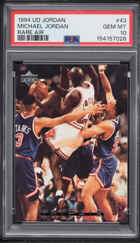 mj rare air cards 1997 Upper Deck Michael Jordan #15 PSA 8 NM-MT on Fanatics Collect 1994 Upper Deck Mj Rare