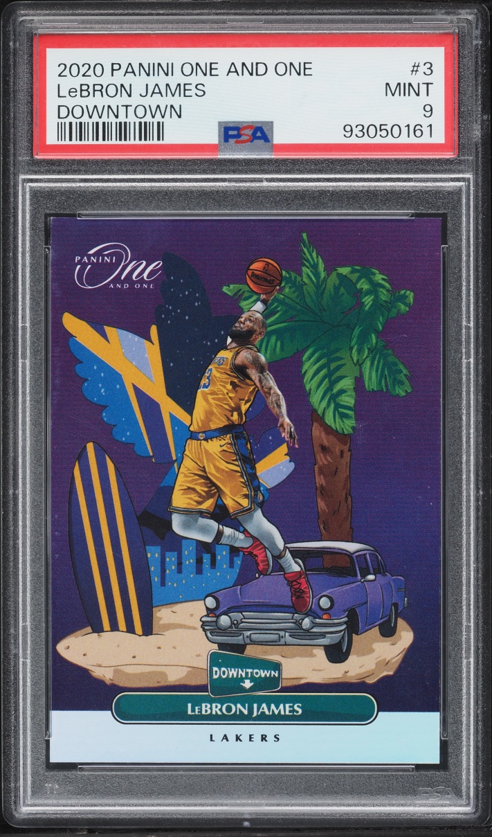 2020 Panini One And One Downtown LeBron James #3 PSA 9 MINT
