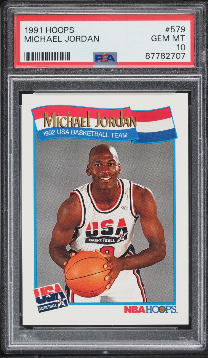 1991 Hoops USA Michael Jordan #579 PSA 10 GEM MINT