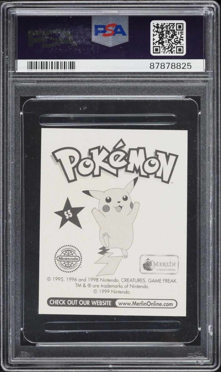 1999 Pokemon Merlin Stickers Prism Beedrill #S5 PSA 9 MINT