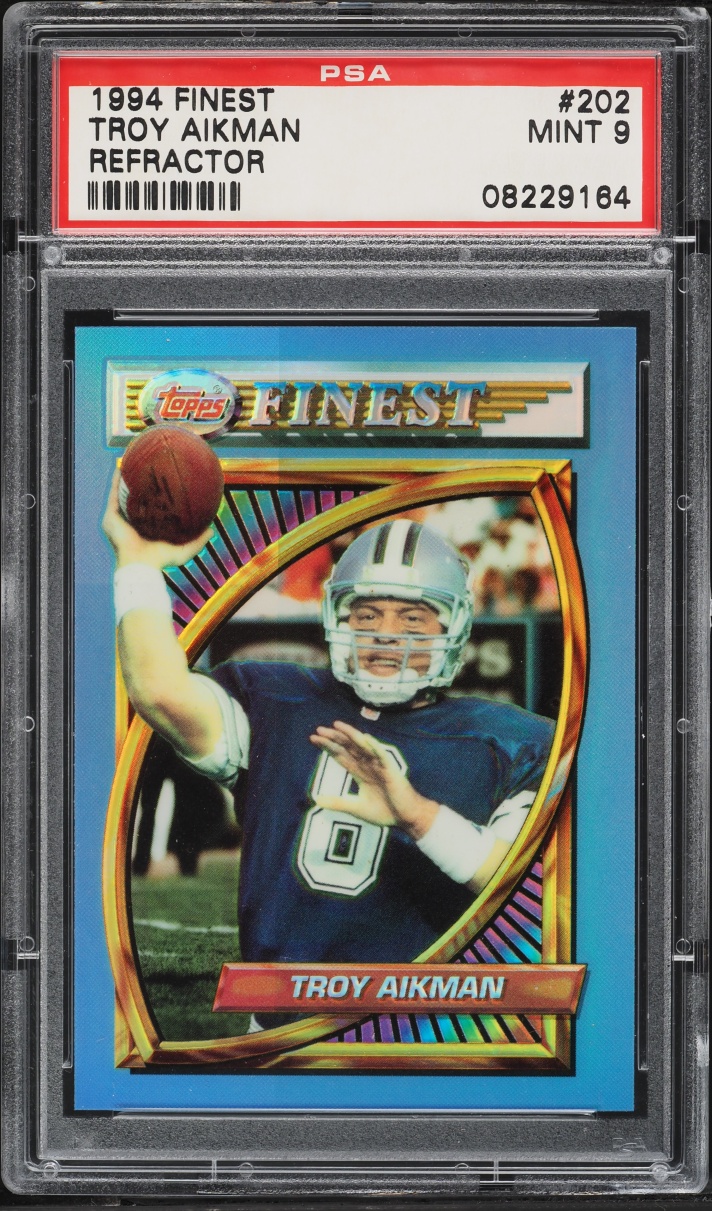 1994 Finest Refractor Troy Aikman #202 PSA 9 MINT