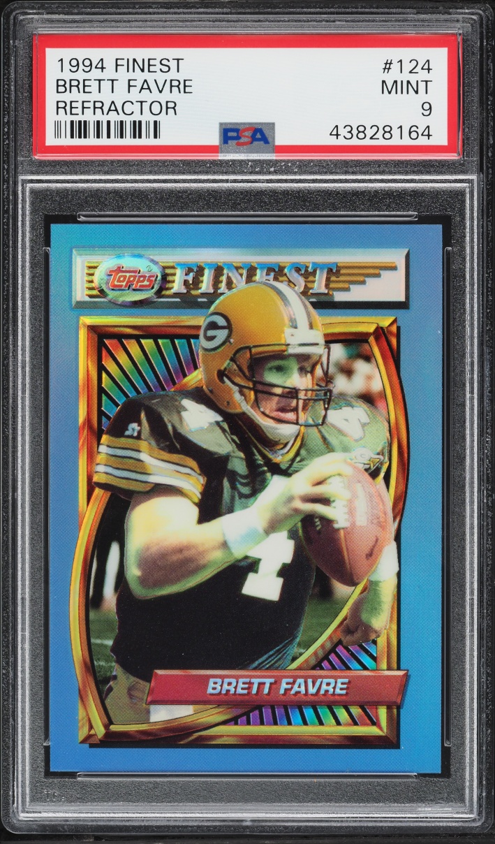 1994 Finest Refractor Brett Favre #124 PSA 9 MINT