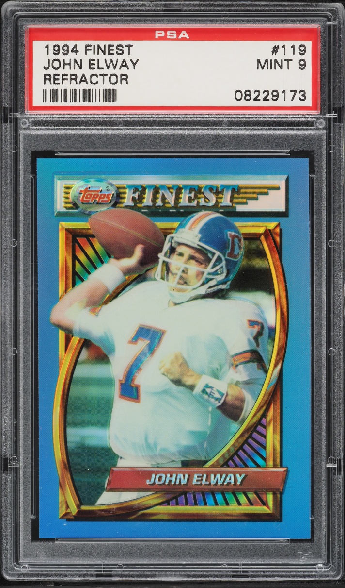 1994 Finest Refractor John Elway #119 PSA 9 MINT